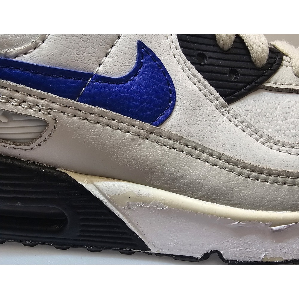 Nike Air Max 90 LTR White Racer Blue Light Bone DV3607-100 Size 5.5Y Youth - Picture 4 of 11